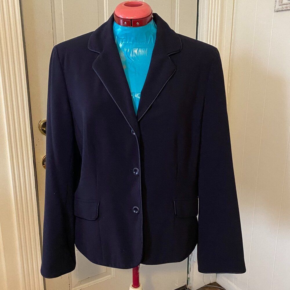 Norton McNaughton Button Down Lined Blazer Women Size 14